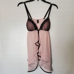 NWOT Babydoll Lingerie & Thong Set